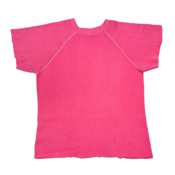 (VINTAGE) 1970'S～ UNKNOWN SLEEVE, HEM CUTOFF PLAIN SWEAT SHIRT
