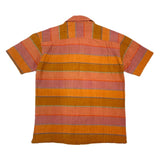 (VINTAGE) 1990'S～ MADE IN SRI LANKA MINDLOOSER STRIPED PATTERN LOOP COLLAR SHORT SLEEVE BOX SHIRT