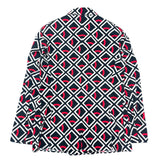 (DESIGNERS) 2019 MADE IN ITALY MAISON MARGIELA 10 TOTAL PATTERN PRINT DOUBLE BREASTED COTTON BLAZER JACKET