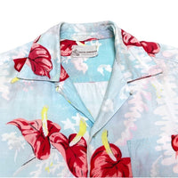 (VINTAGE) 1960'S～ ROYAL HAWAIIAN HIBISCUS PATTERN RAYON HAWAIIAN SHIRT AS IS
