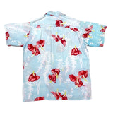 (VINTAGE) 1960'S～ ROYAL HAWAIIAN HIBISCUS PATTERN RAYON HAWAIIAN SHIRT AS IS