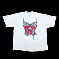 (T-SHIRT) 1990'S～ CORSET OPTICAL ILLUSION PRINT T-SHIRT