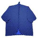 (designers) 1980'S～ MADE IN JAPAN ISSEY MIYAKE STRIPED PATTERN BALLOON SLEEVE STYLE BIG CARDIGAN