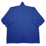 (designers) 1980'S～ MADE IN JAPAN ISSEY MIYAKE STRIPED PATTERN BALLOON SLEEVE STYLE BIG CARDIGAN