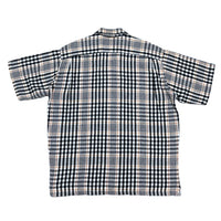 (DESIGNERS) 2000'S～ MORE ABOUT LESS PLAID PATTERN LOOP COLLAR SHORT SLEEVE BOX HEAVY FLANNEL SHIRT