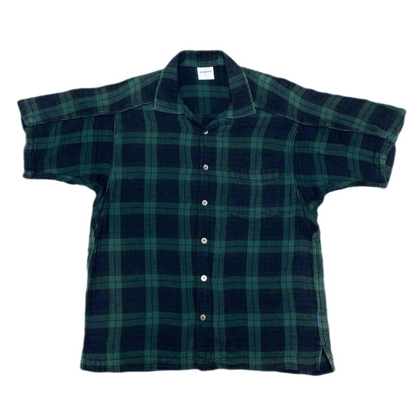 (DESIGNERS) 2000'S～ GOOD ENOUGH PLAID PATTERN LOOP COLLAR SHORT SLEEVE BOX SHIRT
