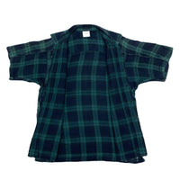 (DESIGNERS) 2000'S～ GOOD ENOUGH PLAID PATTERN LOOP COLLAR SHORT SLEEVE BOX SHIRT