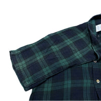 (DESIGNERS) 2000'S～ GOOD ENOUGH PLAID PATTERN LOOP COLLAR SHORT SLEEVE BOX SHIRT