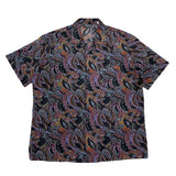 (VINTAGE) 1970'S～ MADE IN USA TRIUMPH OF CALIFORNIA PAISLEY PATTERN TOTAL PATTERN PRINT SHORT SLEEVE BOX SHIRT