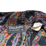 (VINTAGE) 1970'S～ MADE IN USA TRIUMPH OF CALIFORNIA PAISLEY PATTERN TOTAL PATTERN PRINT SHORT SLEEVE BOX SHIRT