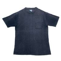 (T-SHIRT) 1980'S～ MADE IN USA HANES BEEFY HARD FADED T-SHIRT WITH POCKET