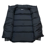 (designers) 2024 UNDER COVER SLEEVE DISTRESSED LEATHER PANELED DOWN JACKET