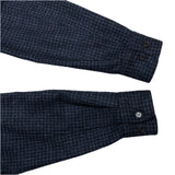(designers) NEW MADE IN ENGLAND INVERTERE HOUNDSTOOTH PATTERN WOOL CPO SHIRT