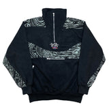 (vintage) 1990'S～ RIP CURL NYLON PANELED HALF ZIP PULLOVER FLEECE JACKET