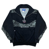 (vintage) 1990'S～ RIP CURL NYLON PANELED HALF ZIP PULLOVER FLEECE JACKET