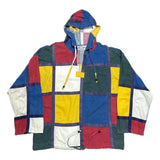 (vintage) 1970'S～ MADE IN INDIA Angelique MONDRIAN PATTERN PULLOVER HOODIE