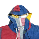 (vintage) 1970'S～ MADE IN INDIA Angelique MONDRIAN PATTERN PULLOVER HOODIE