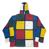(vintage) 1970'S～ MADE IN INDIA Angelique MONDRIAN PATTERN PULLOVER HOODIE
