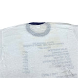 (t-shirt) DEAD STOCK NEW 1983 MADE IN USA PENNY CANDY PRICE LIST PRINT RINGER T-SHIRT