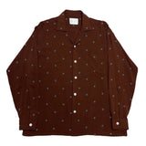 (vintage) 1960'S～ DONEGAL modern classics POLKA DOT X POLKA DOT PATTERN RAYON LOOP COLLAR BOX SHIRT