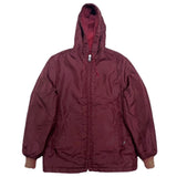 (vintage) 1960'S～ UNKNOWN ACRYLIC BOA X NYLON REVERSIBLE ZIP UP HOODIE AS IS