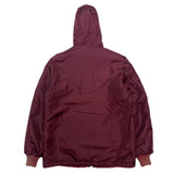(vintage) 1960'S～ UNKNOWN ACRYLIC BOA X NYLON REVERSIBLE ZIP UP HOODIE AS IS