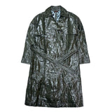 (designers) 2000'S～ EVEX by KRIZIA LEOPARD PATTERN SEE THROUGH TRENCH COAT