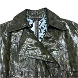 (designers) 2000'S～ EVEX by KRIZIA LEOPARD PATTERN SEE THROUGH TRENCH COAT