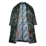 (designers) 2000'S～ EVEX by KRIZIA LEOPARD PATTERN SEE THROUGH TRENCH COAT