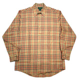 (vintage) 1990'S～ MADE IN HONG KONG J.CREW LATTICE PATTERN WOOL SHIRT