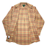 (vintage) 1990'S～ MADE IN HONG KONG J.CREW LATTICE PATTERN WOOL SHIRT
