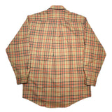 (vintage) 1990'S～ MADE IN HONG KONG J.CREW LATTICE PATTERN WOOL SHIRT