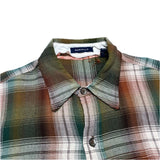 (vintage) 1980'S～ MADE IN KOREA ARROW Brigade MARVELLA SHADOW PLAID RAYON SHIRT AS IS