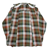 (vintage) 1980'S～ MADE IN KOREA ARROW Brigade MARVELLA SHADOW PLAID RAYON SHIRT AS IS