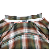 (vintage) 1980'S～ MADE IN KOREA ARROW Brigade MARVELLA SHADOW PLAID RAYON SHIRT AS IS