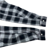 (designers) MADE IN JAPAN SASSAFRAS SHADOW PLAID BIG POCKET DESIGN SHIRT WITH GUSSET