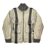 (vintage) 1990'S～ AVIREX BELTED DESIGN LINED BOA MILITARY JACKET