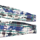 (boro) 1990'S～ UNKNOWN PLAID PATTERN BLEACHED HEAVY FLANNEL SHIRT