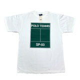 (t-shirt) DEAD STOCK NEW 1990'S～ MADE IN USA POLO RALPH LAUREN POLO TENNIS SP-93 PRINT T-SHIRT