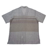 (vintage) 1980'S～ D'ACCORD STRIPED PATTERN OPEN COLLAR SHORT SLEEVE BOX SHIRT