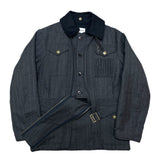 (designers) 1997 GENERAL RESEARCH STRIPED WOOL MOTORCYCLE JACKET