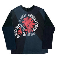 (DESIGNERS) MADE IN JAPAN ink RED HOT CHILI PEPPERS PATTERN REMAKE PATCHWORK LONG SLEEVE T-SHIRT
