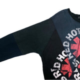 (DESIGNERS) MADE IN JAPAN ink RED HOT CHILI PEPPERS PATTERN REMAKE PATCHWORK LONG SLEEVE T-SHIRT