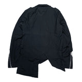 (designers) AD2015 MADE IN JAPAN COMME des GARCONS HOMME PLUS HEM DEFORMED DESIGN DOUBLE BREASTED COTTON BIKER JACKET