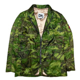 (designers) MADE IN USA DR.ROMANELLI REMAKE CAMOUFLAGE PATTERN QUILTED JACKET WITH CHAIN STITCH