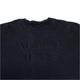 (designers) 1990'S～ ARMANI JEANS LOGO EMBROIDERED DESIGN T-SHIRT