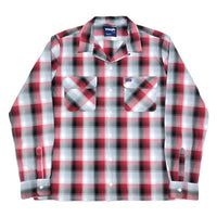 (VINTAGE) 2000'S～ WRANGLER SHADOW PALID LOOP COLLAR BOX SHIRT