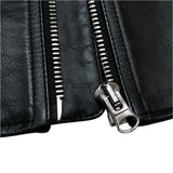 (designers) 2021 MADE IN ITALY MAISON MARGIELA MM6 FIVE ZIP LEATHER BIKER VEST