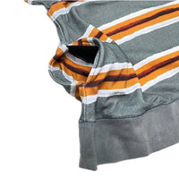 (DESIGNERS) 2000'S～ UNDER COVER STRIPED PATTERN WIDE WIDTH SHORT SLEEVE SWEAT SHIRT
