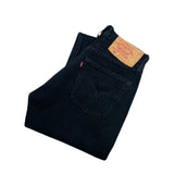 (vintage) 1999 MADE IN USA Levi's 501 OVERDYED BLACK DENIM PANTS
